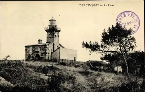 Ak Îles Chausey Manche, Le Phare