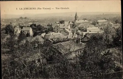 Ak La Jonchère Haute Vienne, Vue generale