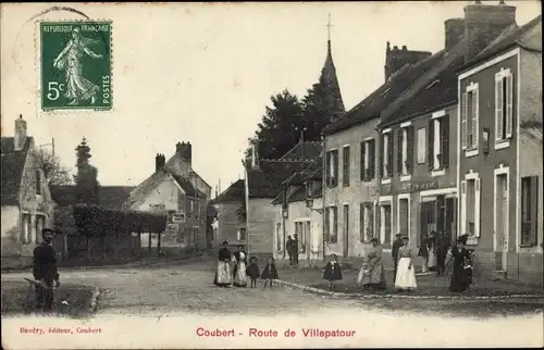 Ak Coubert Seine et Marne, Route de Villepatour