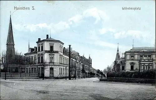 Ak Hainichen in Sachsen, Wilhelmsplatz