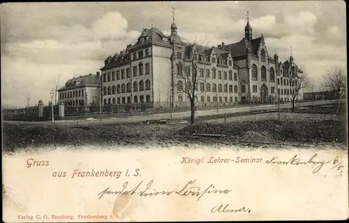 Ak Frankenberg an der Zschopau Sachsen, Königl. Lehrer-Seminar