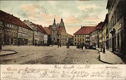Ak Hildburghausen in Thüringen, Marktplatz