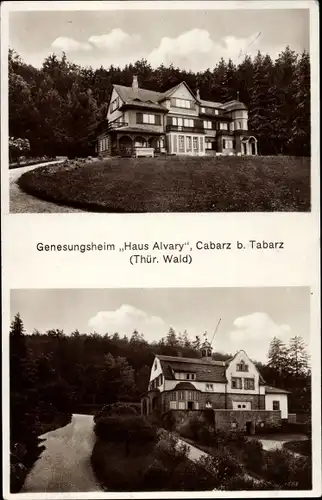Ak Cabarz Tabarz im Thüringer Wald, Genesungsheim Haus Alvary der Allg. Ortskrankenkasse