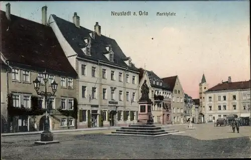 Ak Neustadt an der Orla, Marktplatz