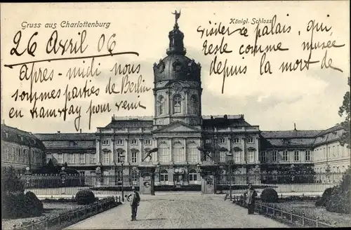 Ak Berlin Charlottenburg, Königliches Schloss