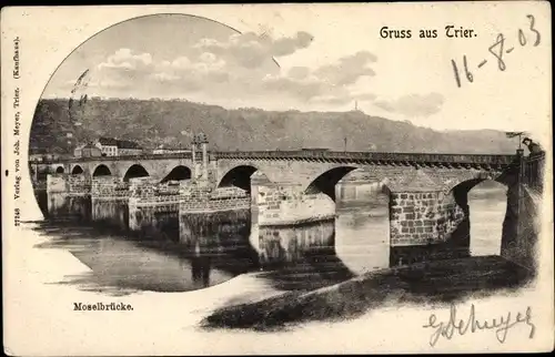 Ak Trier in Rheinland Pfalz, Moselbrücke