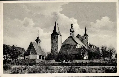 Ak Rulle Wallenhorst in Niedersachsen, Kloster u Wallfahrtskirche Rulle, Marienbrunnen