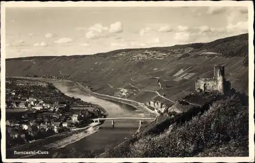 Ak Bernkastel Kues an der Mosel, Panorama