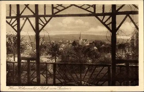 Ak Rengsdorf im Westerwald, Haus Hohenwald, Blick vom Garten