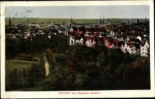 Ak Bochum im Ruhrgebiet, Bochum vom Stadtpark gesehen