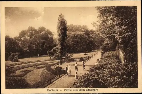 Ak Bochum im Ruhrgebiet, Partie aus dem Stadtpark