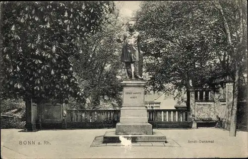 Ak Bonn am Rhein, Arndt-Denkmal