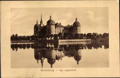 Ak Moritzburg in Sachsen, Kgl. Jagdschloss