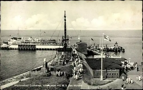 Ak Nordseebad Cuxhaven, Alte Liebe mit M.S. Jan Molsen