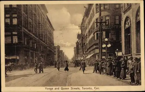 Ak Toronto Ontario Kanada, Yonge and Queen Street