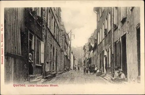 Ak Québec Kanada, Little Champlain Street