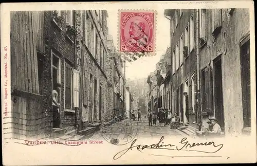 Ak Québec Kanada, Little Champlain Street