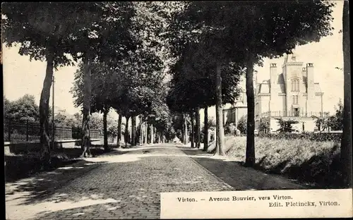 Ak Virton Wallonien Luxemburg, Avenue Bouvier, vers Virton