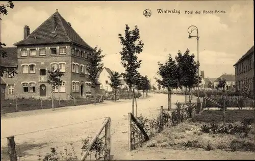 Ak Winterslag Genk Flandern Limburg, Hotel des Ronds Points