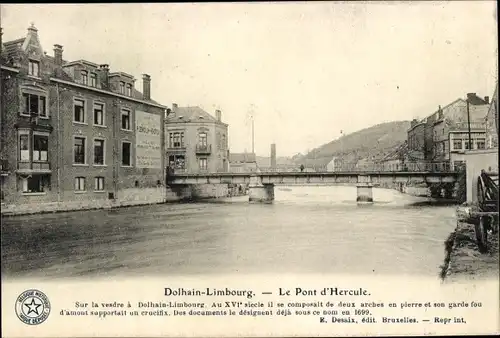 Ak Dolhain Limbourg Wallonien Lüttich, Le Pont d'Hercule