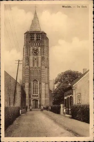 Ak Weelde Ravels Flandern Antwerpen, De Kerk