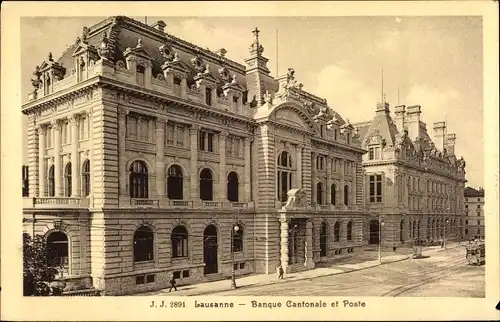 Ak Lausanne Kanton Waadt, Banque cantonale et Poste