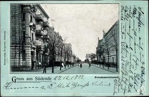 Ak Berlin Steglitz Südende, Potsdamer Straße