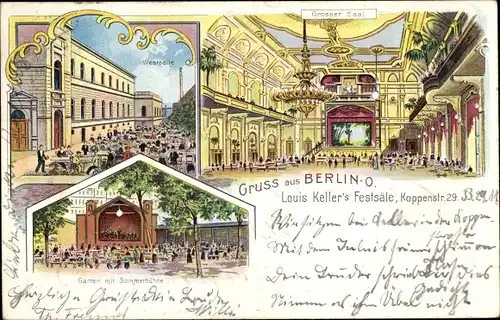 Litho Berlin Mitte, Louis Kellers Festsäle, Koppenstraße 29