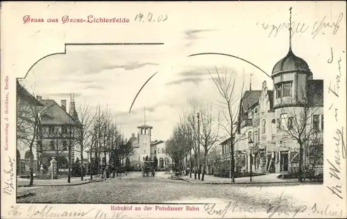 Ak Berlin Steglitz Groß Lichterfelde, Bahnhof an der Potsdamer Bahn