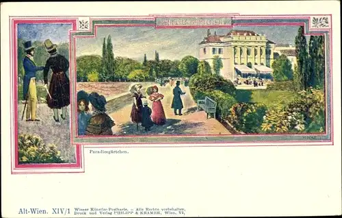 Künstler Ak Wilt, H., Wien, Paradiesgärtchen