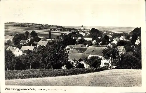 Ak Herzogswalde Wilsdruff Sachsen, Blick auf den Ort