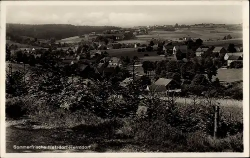 Ak Herrndorf Hetzdorf Halsbrücke Mittelsachsen, Ort mit Umgebung