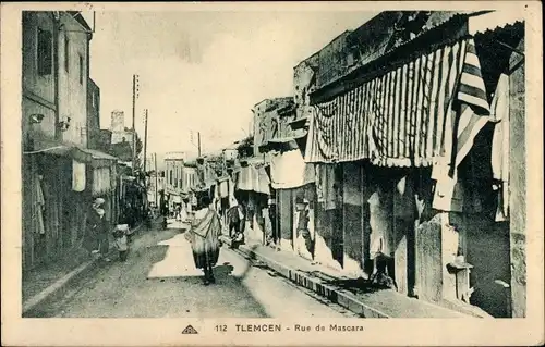 Ak Tlemcen Algerien, Rue de Mascara