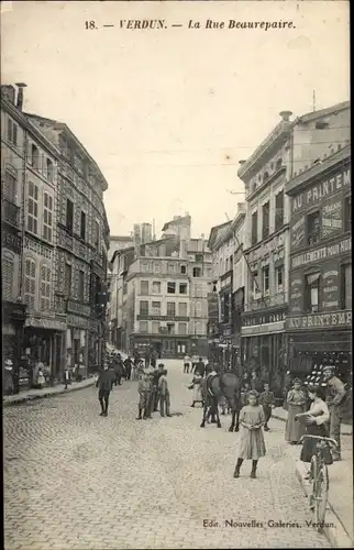 Ak Verdun Meuse, La Rue Beaurepaire