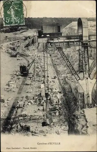 Ak Euville Meuse, Carrieres, Bergbau