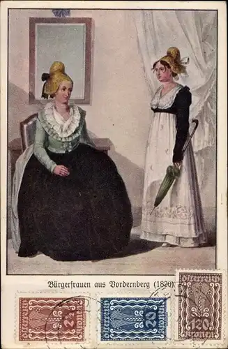 Ak Steiermark, Bürgerfrauen aus Vordernberg, 1820