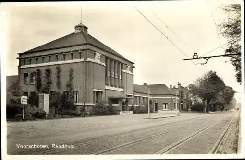 Ak Voorschoten Südholland, Raadhuis