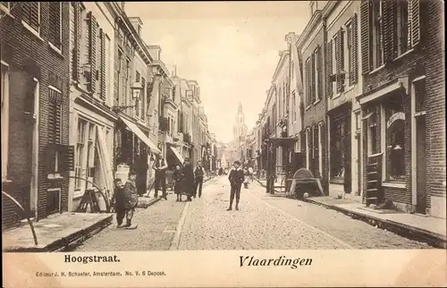Ak Vlaardingen Südholland, Hoogstraat