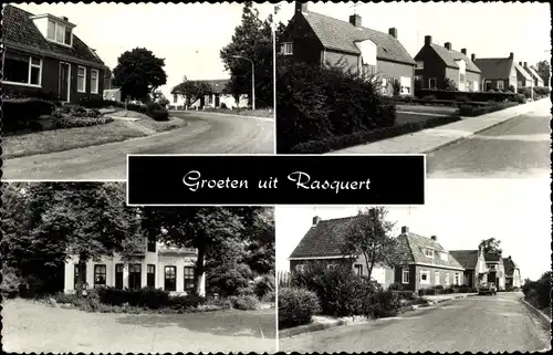 Ak Rasquert Groningen Niederlande, Straßenpartie, Siedlung, Häuser