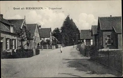 Ak Beekbergen Gelderland, Dorfstraße