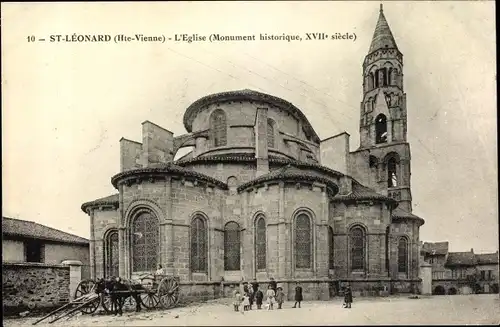 Ak Saint Léonard de Noblat Haute Vienne, L'Eglise