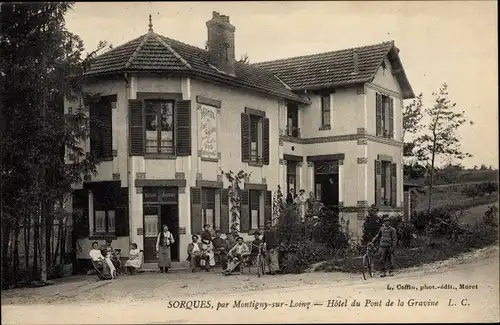 Ak Sorques Seine-et-Marne, Hotel du Pont de la Gravine