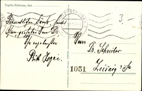 Ak Teplice Šanov Teplitz Schönau Region Aussig, Kaiserbad