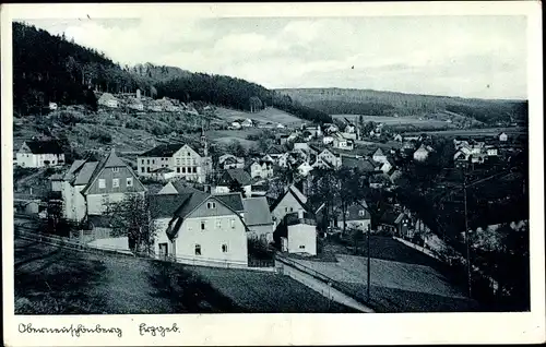 Ak Oberneuschönberg Olbernhau im Erzgebirge, Gesamtansicht,