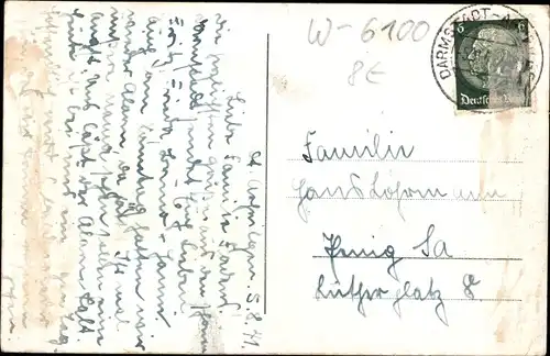 Ak Darmstadt in Hessen, Residenzschloss