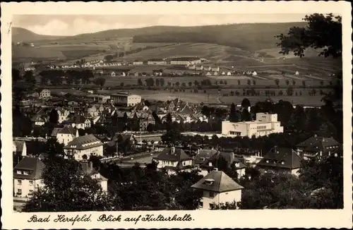 Ak Bad Hersfeld Hessen, Blick auf Kulturhalle und Umgebung, Panorama