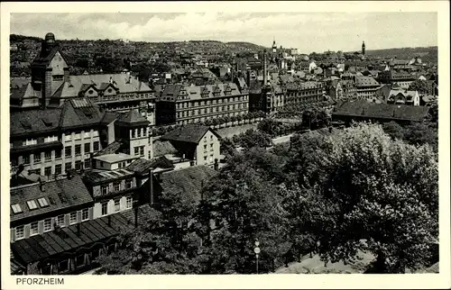 Ak Pforzheim im Schwarzwald, Panorama, Blick über die Dächer der Stadt