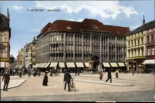 Ak Dortmund im Ruhrgebiet, Steinplatz