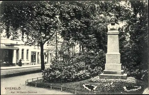 Ak Krefeld am Niederrhein, Kaiser Wilhelm Denkmal