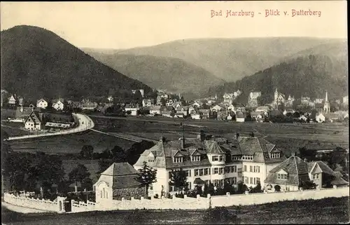 Ak Bad Harzburg in Niedersachsen, Blick vom Butterberg, Panorama